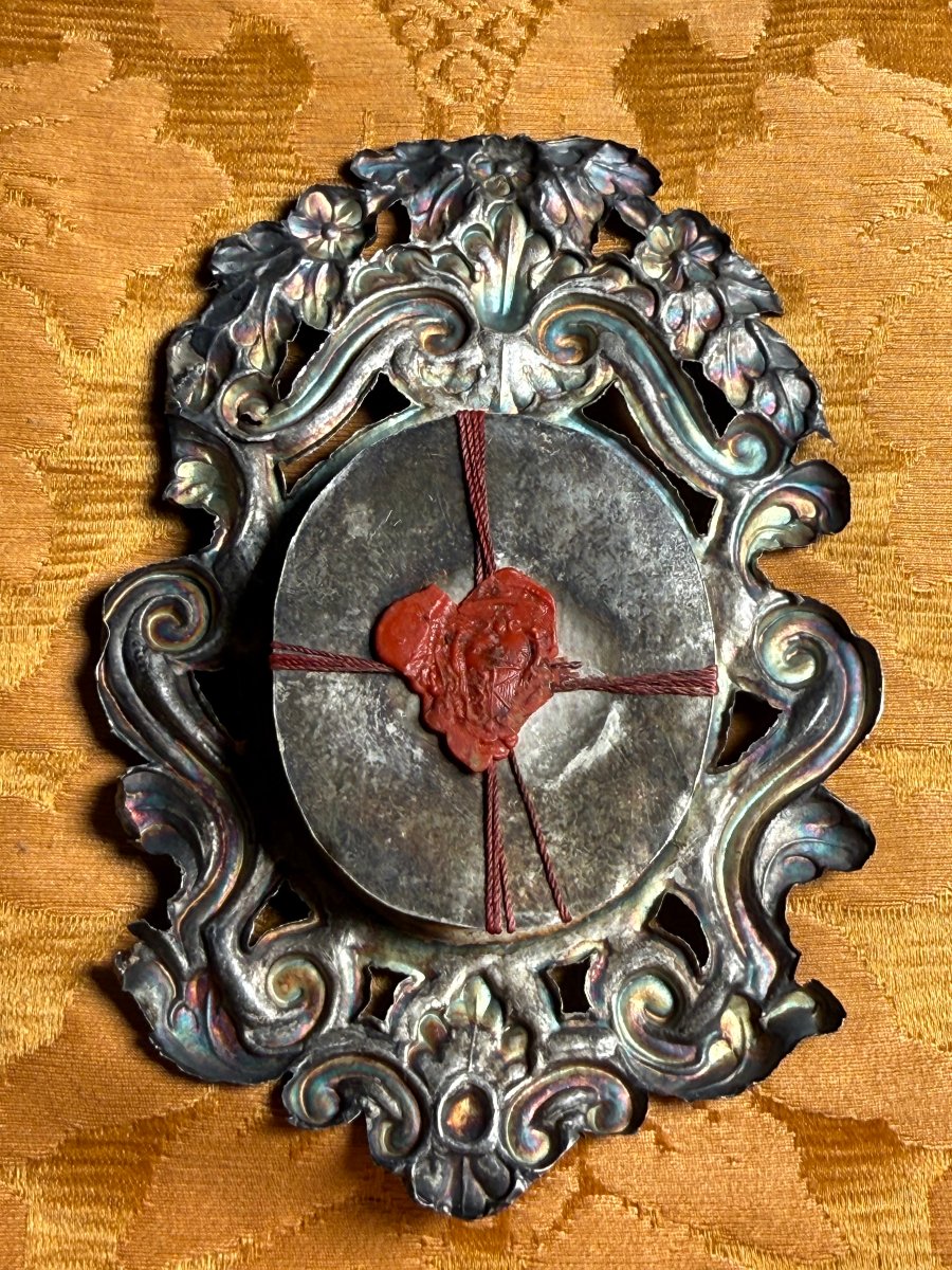 Reliquiario in lamina d'argento di S.Gregorio Nazianzeno Dottore della chiesa -photo-2