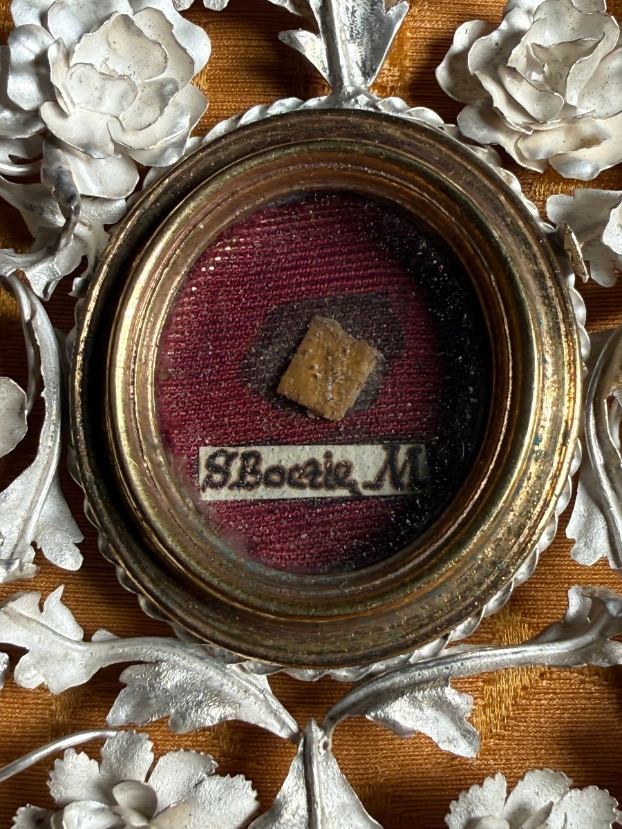 Reliquiario in lamina d'argento e bronzo dorato di San Severino Boezio martire  -photo-2