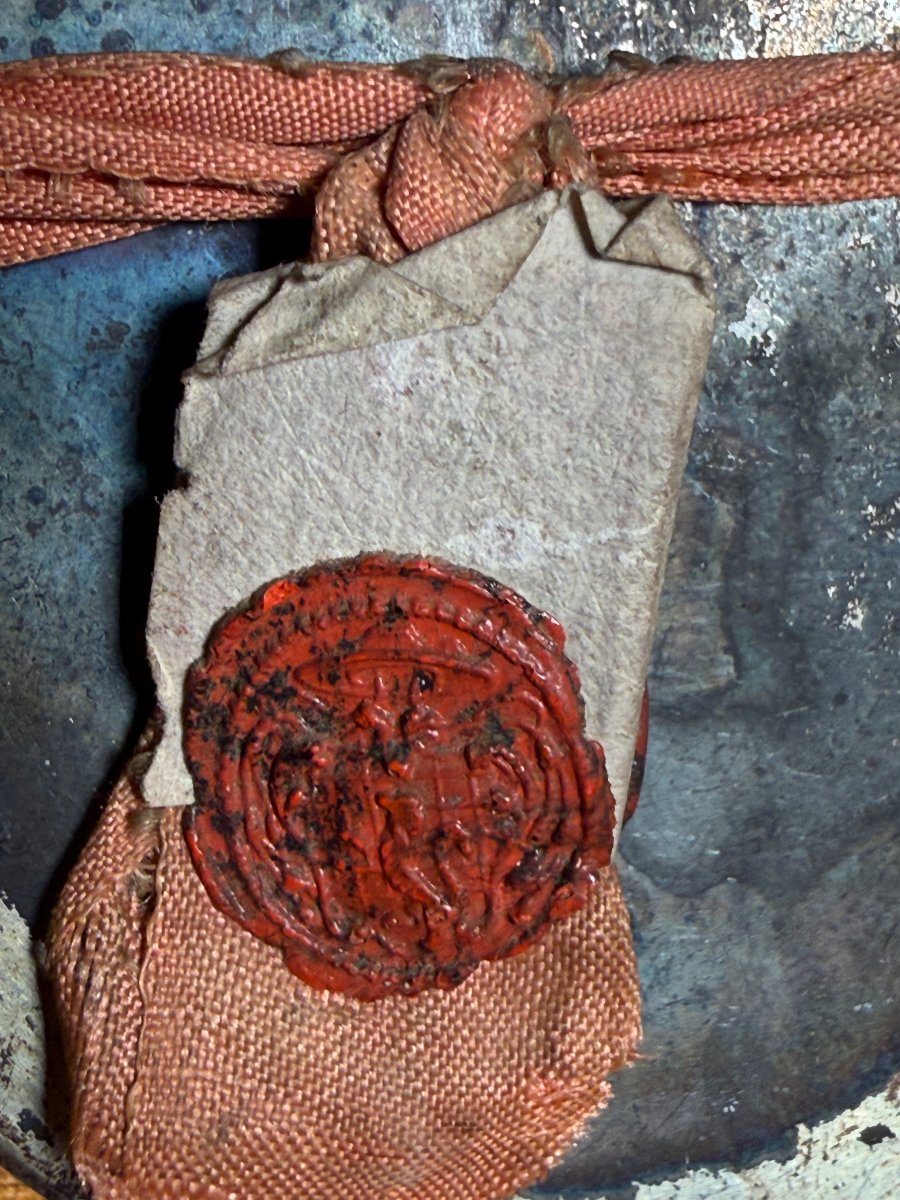 Reliquiario in argento contenente un importante frammento della "Veste incorrotta" di N.S.G.C. -photo-3
