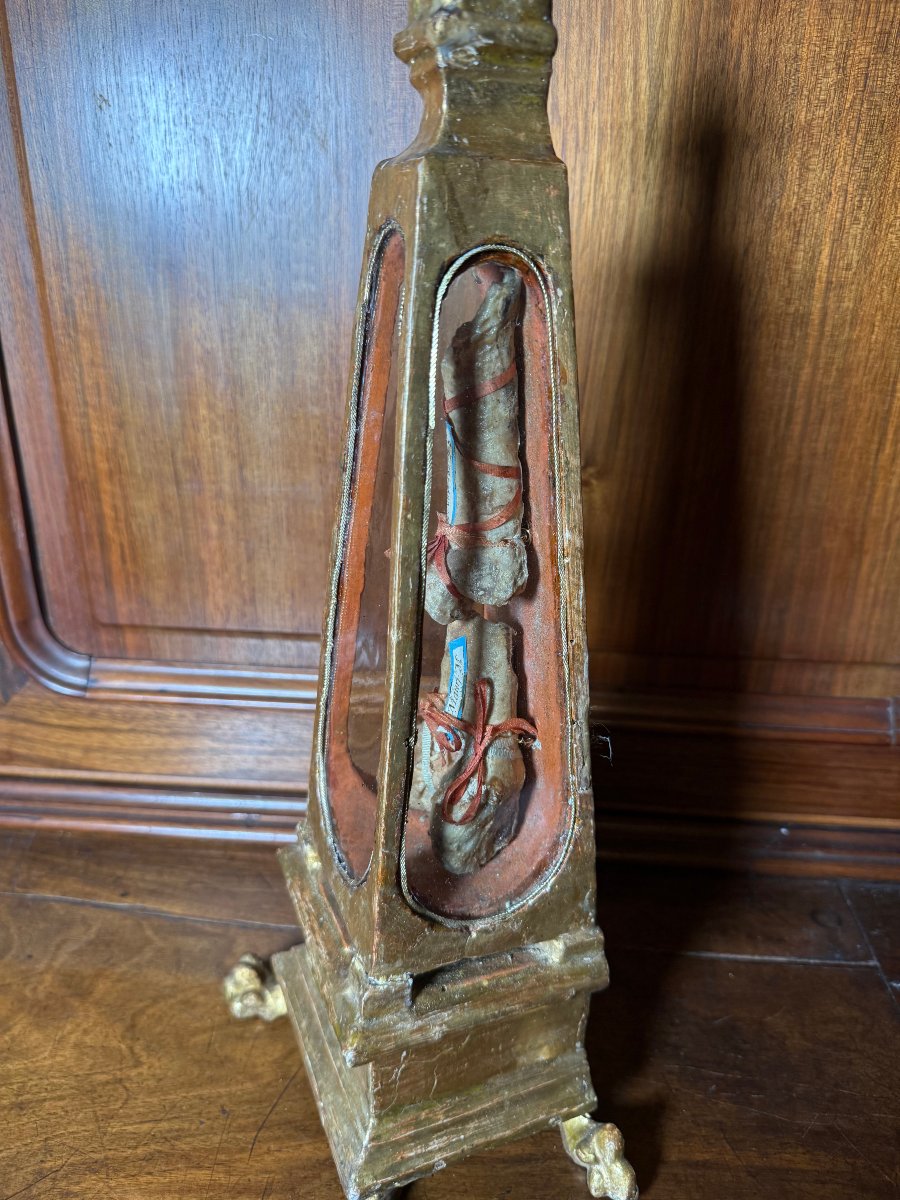 Reliquiario ligneo dorato di S.Mauro e Generosa martiri -photo-4