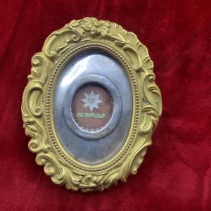 RELIQUIARIO DI SANT'UBERTO IN OTTONE DORATO 