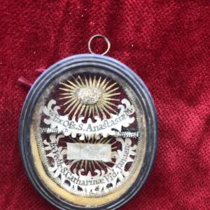 RELIQUIARIO DI S.ANASTASIA MARTIRE E SANTA CATERINA DA GENOVA VEDOVA   