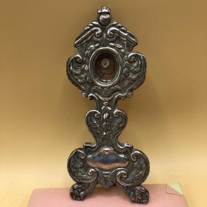 RELIQUIARIO DI SAN VITALE MARTIRE OGGETTO DEL SEC. XVIII° IN METALLO ARGENTATO
