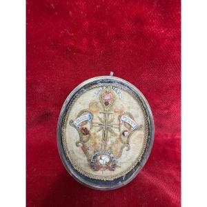 Reliquiario della S.Croce e 4 reliquie della Madonna
