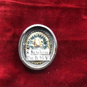 Reliquiario in argento di San Gioacchino Padre della B.V.M. 