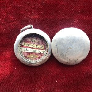 Reliquiario in argento di Sant'Agnese e Marta 