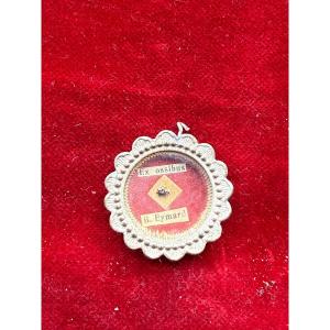 Reliquiario del Beato EYMARD sacerdote  Misure diametro cm 3