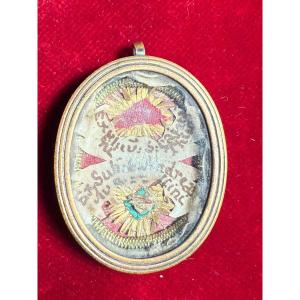 Reliquiario in ottone di S.Andrea Avellino e Gaetano Thiene 