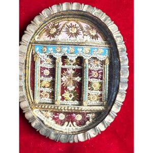 Reliquiario della S.Croce con Apostoli Ev. e altri Santi 