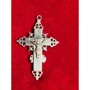 Teca in argento a croce vuota 