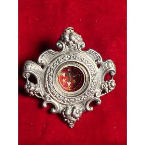Reliquiario in argento della S.Croce di N.S.G.C. Misure cm 9 X 9