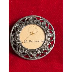 Reliquiario in argento filigranato di S.Bernadette Soubirous
