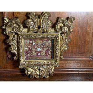 Reliquiario dei Santi martiri catacombali oggetto del XVIII° intagliato e dorato ad oro zecchin