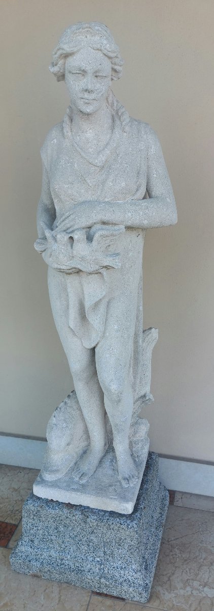 Coppia di sculture in pietra di Vicenza-photo-4