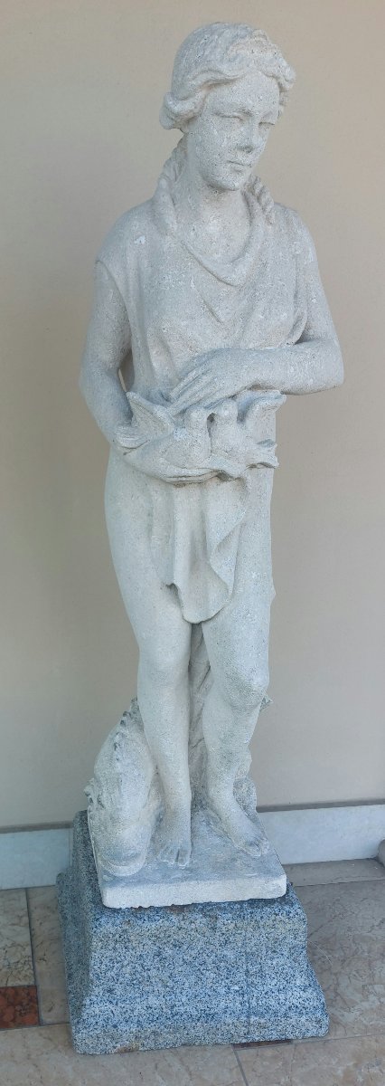 Coppia di sculture in pietra di Vicenza