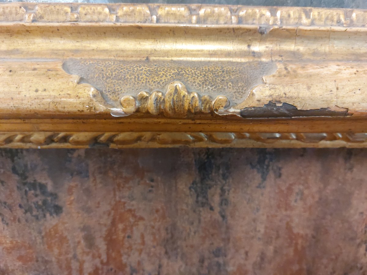 Elegante specchiera Veneziana del XVIII Secolo in legno intagliato e dorato-photo-2