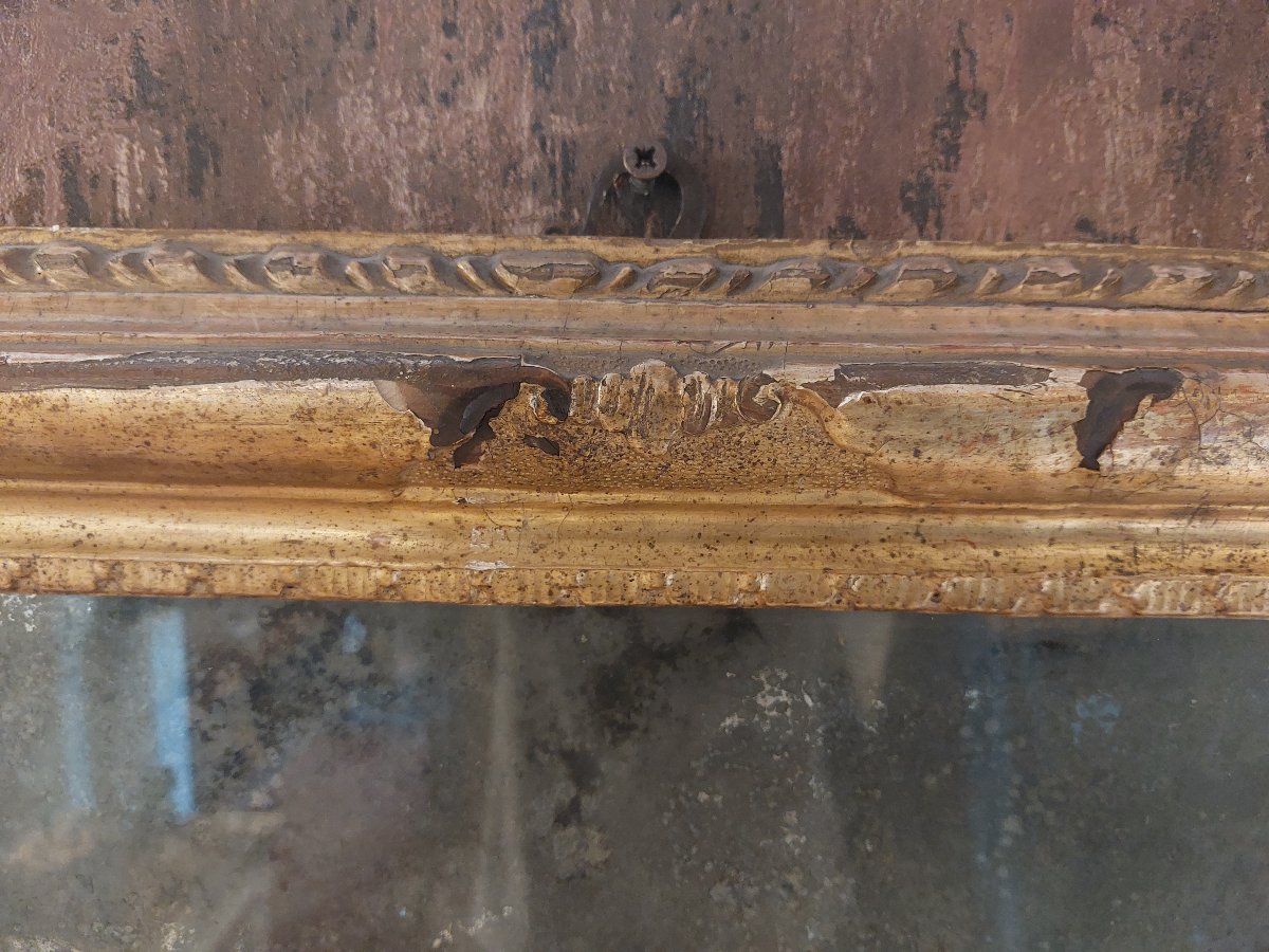 Elegante specchiera Veneziana del XVIII Secolo in legno intagliato e dorato-photo-4