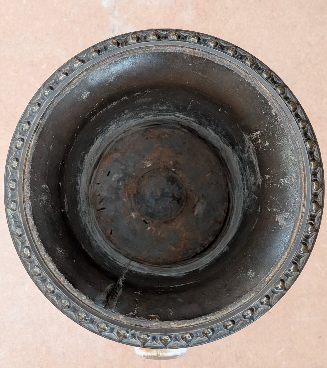 Coppia di vasi ad anfora in porcellana e bronzo – Stile Neoclassico, XIX Secolo-photo-2