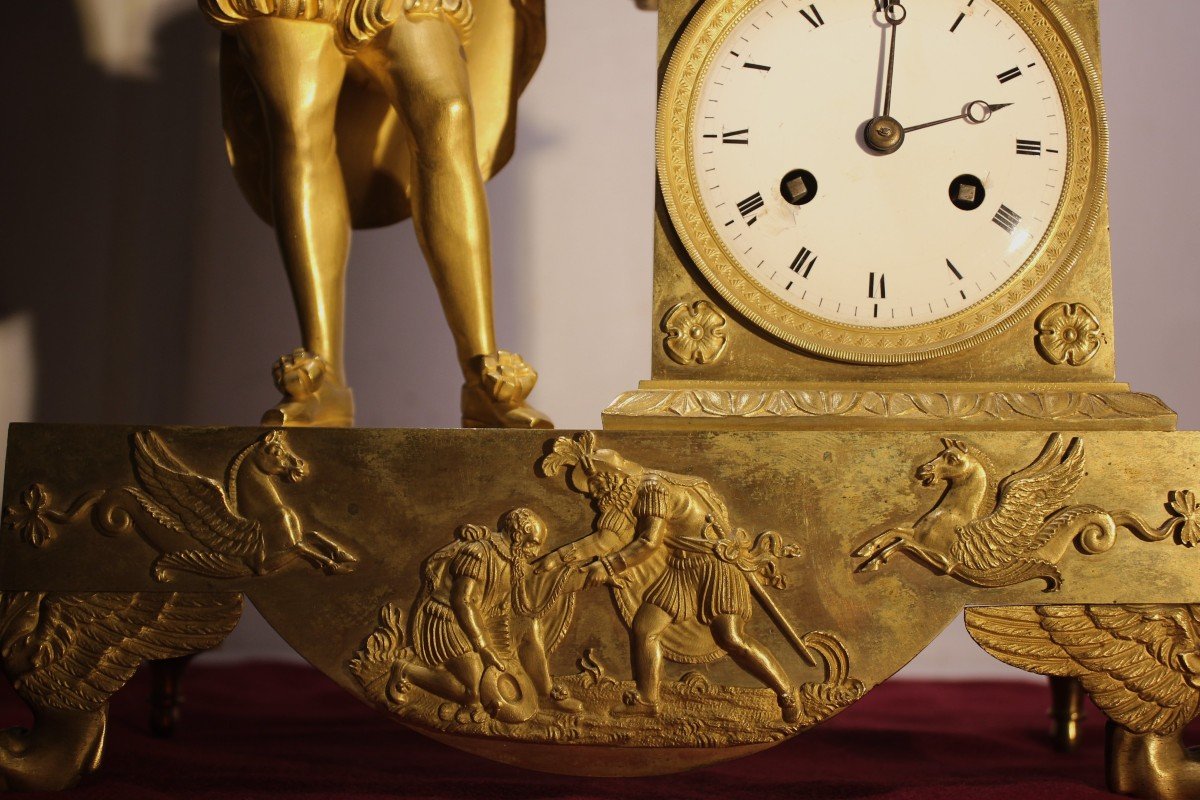 Orologio da tavolo (Parigina) primo Impero raffigurante  Enrico IV .-photo-1
