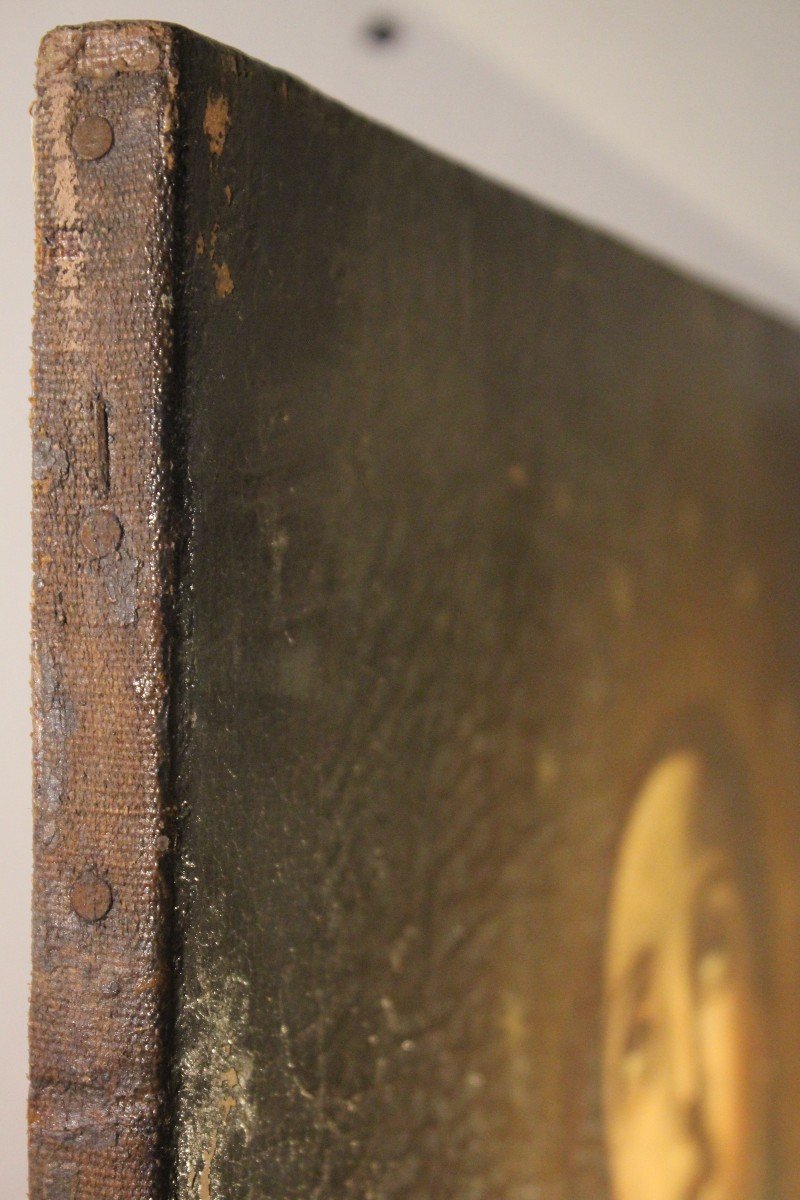 Madonna orante | dipinto olio su tela XVII sec.-photo-4