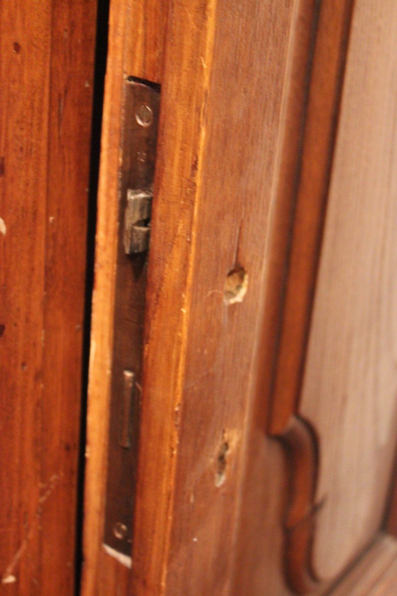 Porte antiche |  Coppia di ante bugnate per portone in rovere massello-photo-3