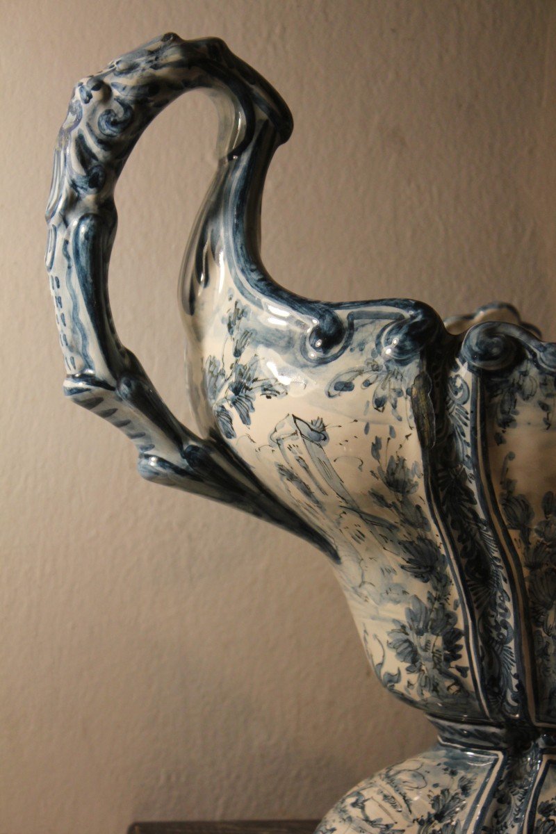 Grande centrotavola decorato - ceramica savonese -photo-8