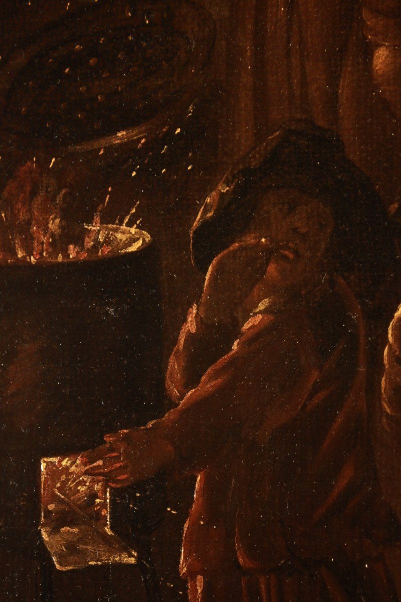 Il venditore di caldarroste - maestro fiammingo bambocciante-photo-7
