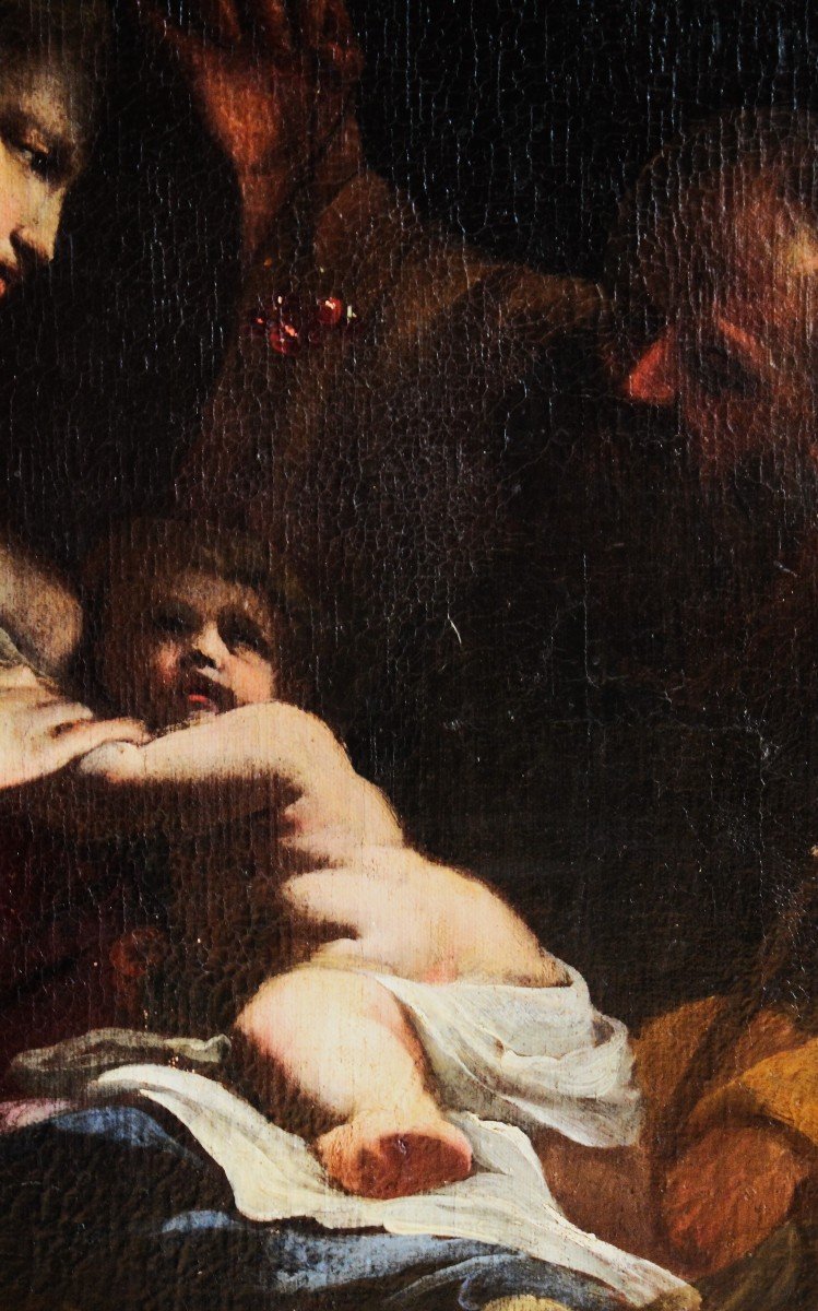 SACRA FAMIGLIA  dipinto olio su tela Andrea Pozzo (Trento 1642 - Vienna 1709) -photo-3