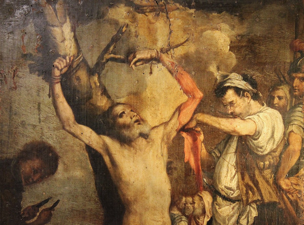 Il martirio di San Bartolomeo scuola Italiana, XVII secolo da un modello di Jusepe de Ribera. o-photo-2
