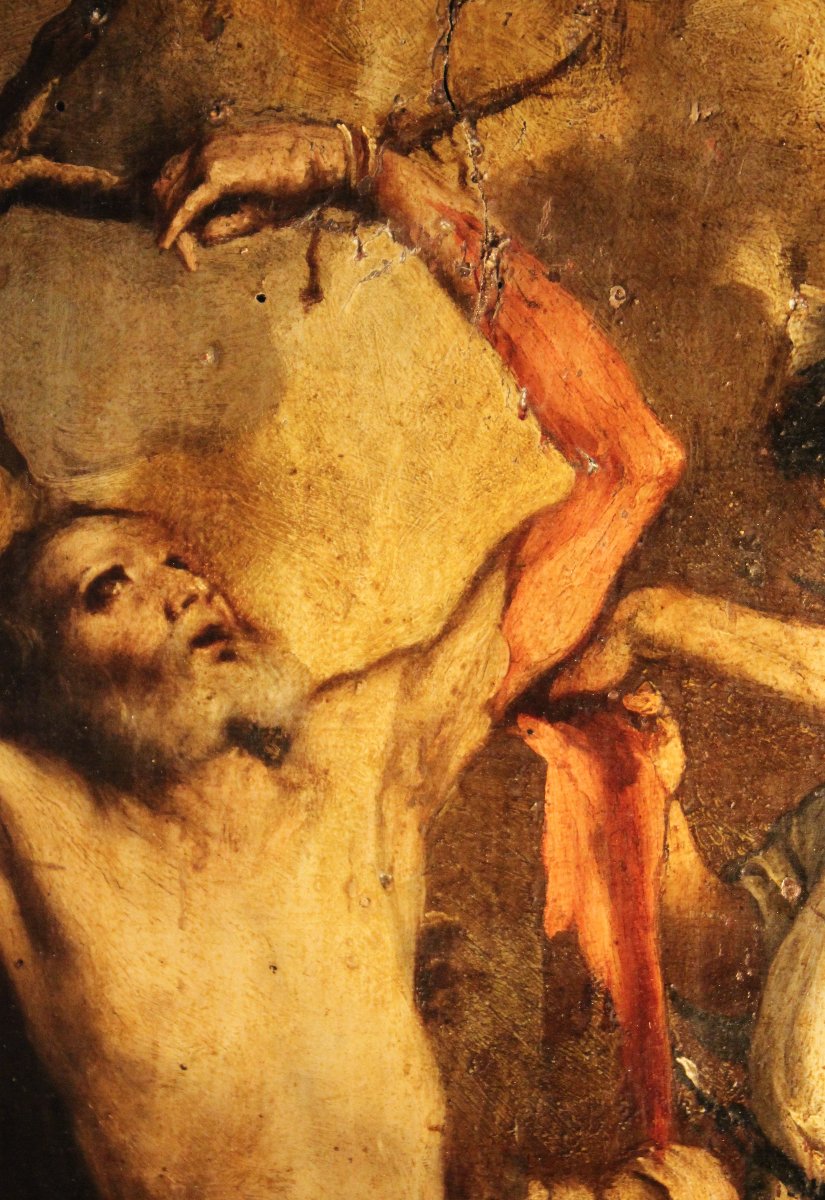 Il martirio di San Bartolomeo scuola Italiana, XVII secolo da un modello di Jusepe de Ribera. o-photo-3