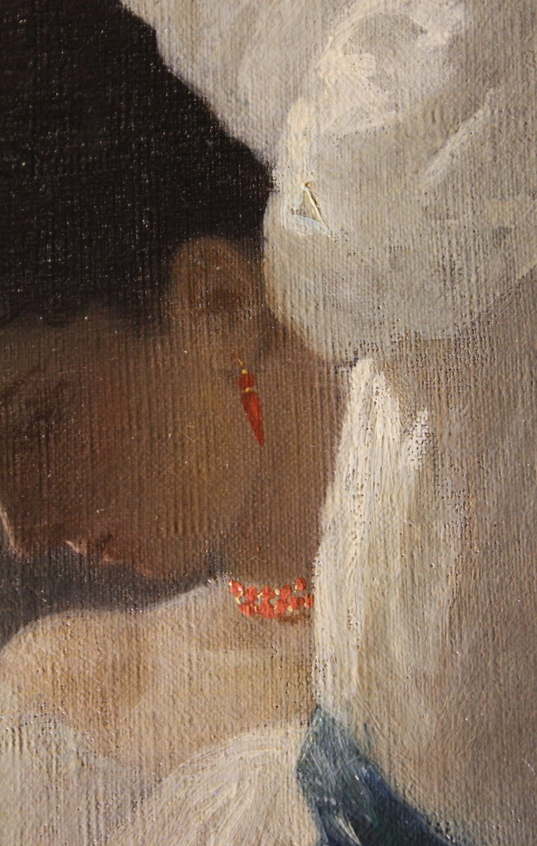 GIOVANNI PONTICELLI Napoli, 1820-1881 Festa danzante in villa Floridiana al Vomero-photo-2