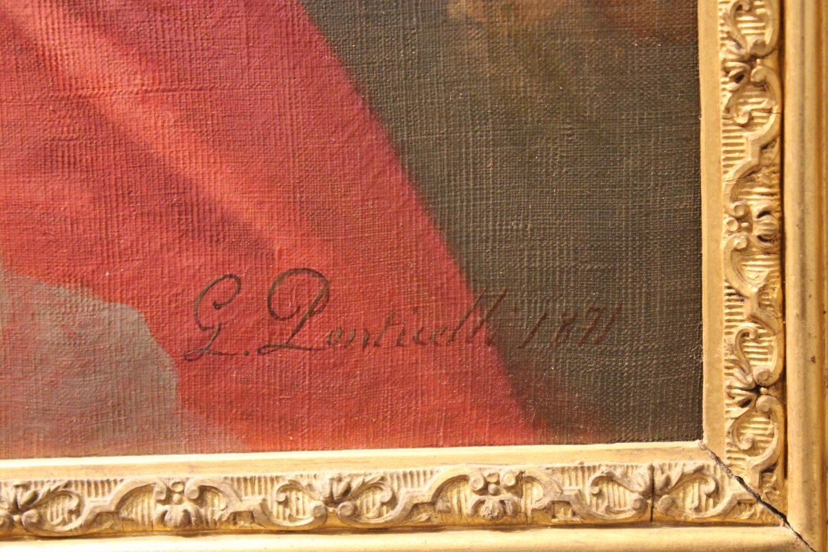 GIOVANNI PONTICELLI Napoli, 1820-1881 Festa danzante in villa Floridiana al Vomero-photo-5