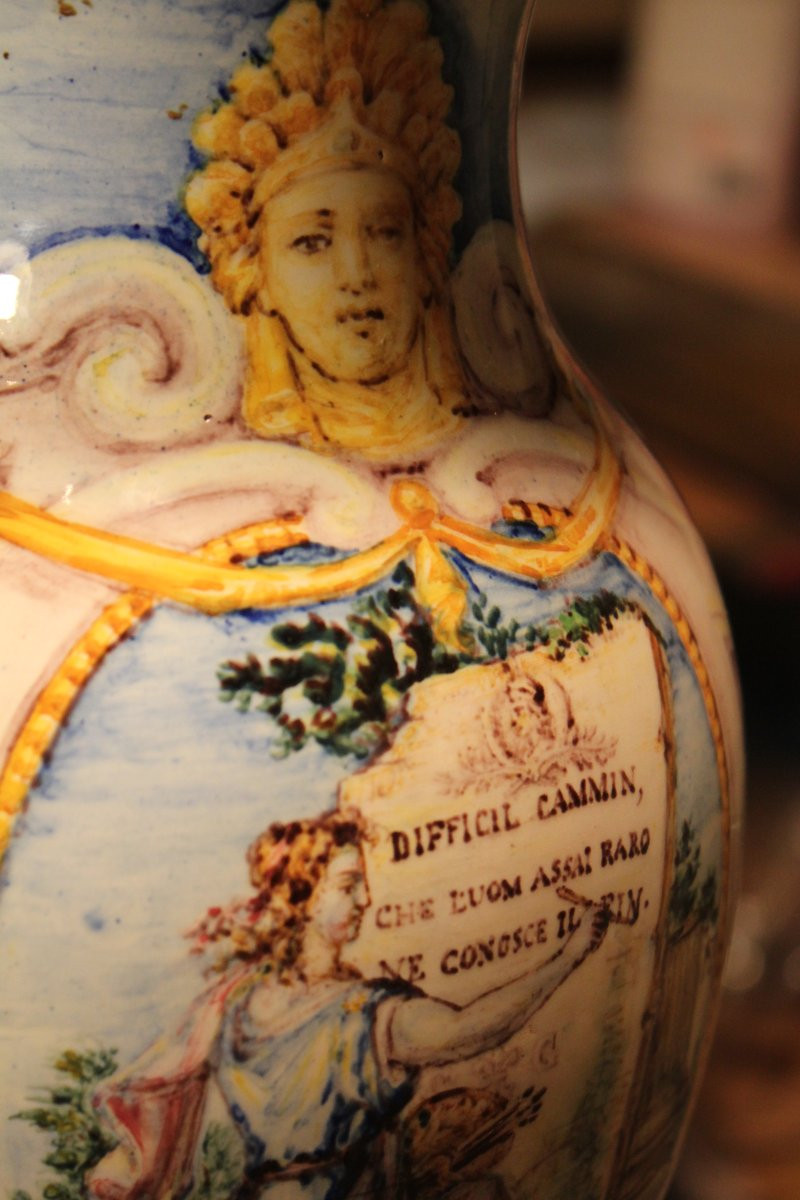 COPPIA DI VASI ALLEGORICI DELLE ARTI | Seconda metà del XIX secolo (1860–1880 ca.) -photo-3