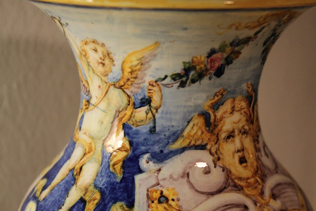 COPPIA DI VASI ALLEGORICI DELLE ARTI | Seconda metà del XIX secolo (1860–1880 ca.) -photo-2