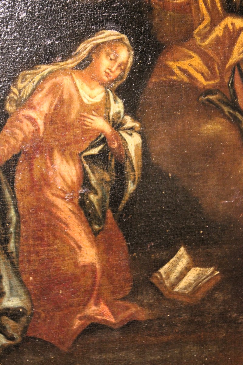 Annunciazione |  dipinto olio su tela,  XVIII sec-photo-3