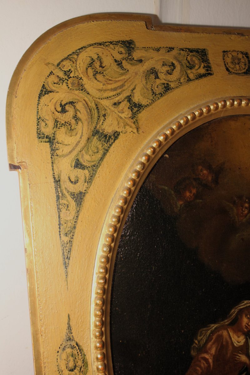 Annunciazione |  dipinto olio su tela,  XVIII sec-photo-1