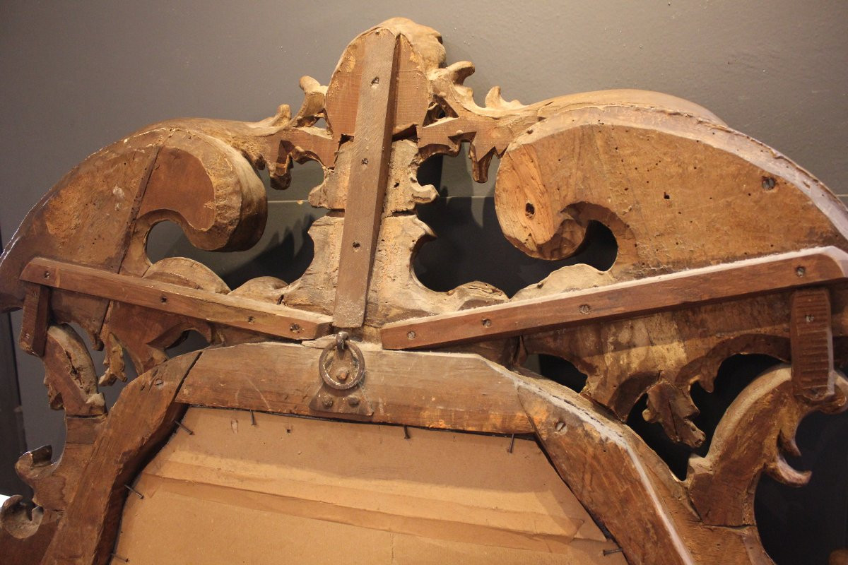 Specchiera Veneta del XVIII sec. finemente scolpita.-photo-1