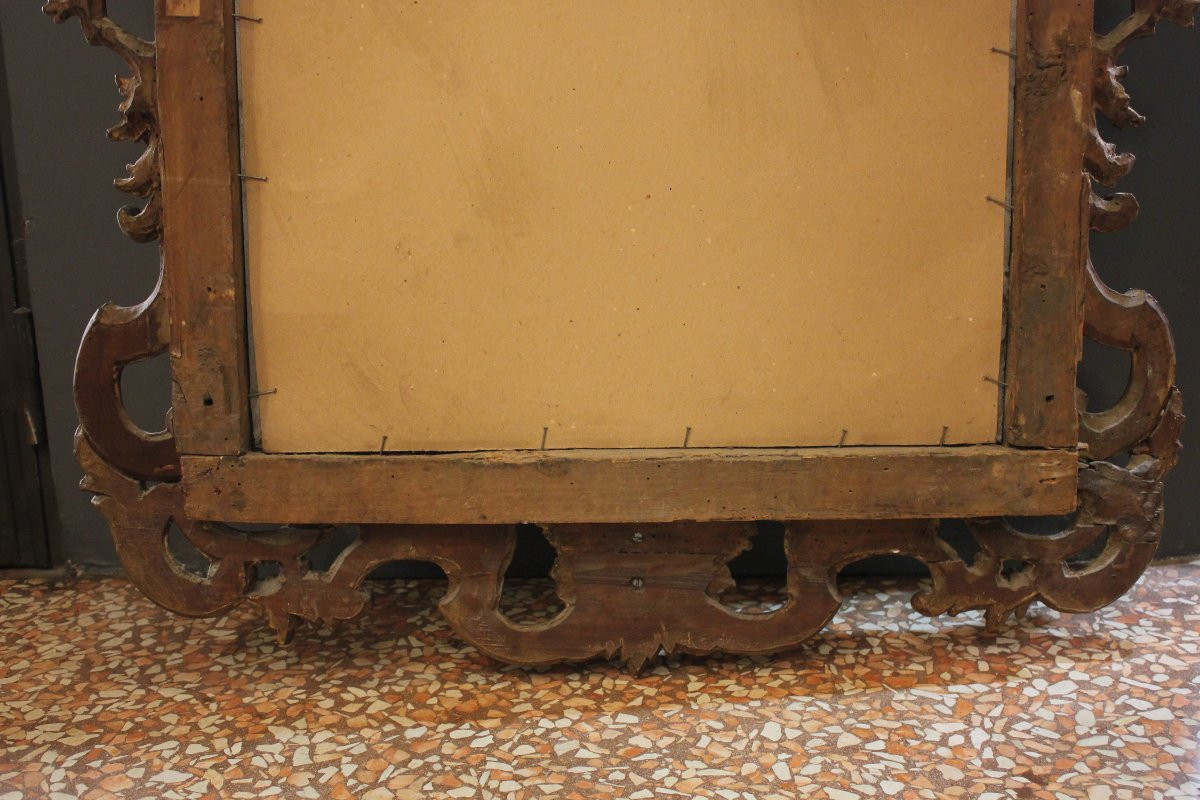 Specchiera Veneta del XVIII sec. finemente scolpita.-photo-3