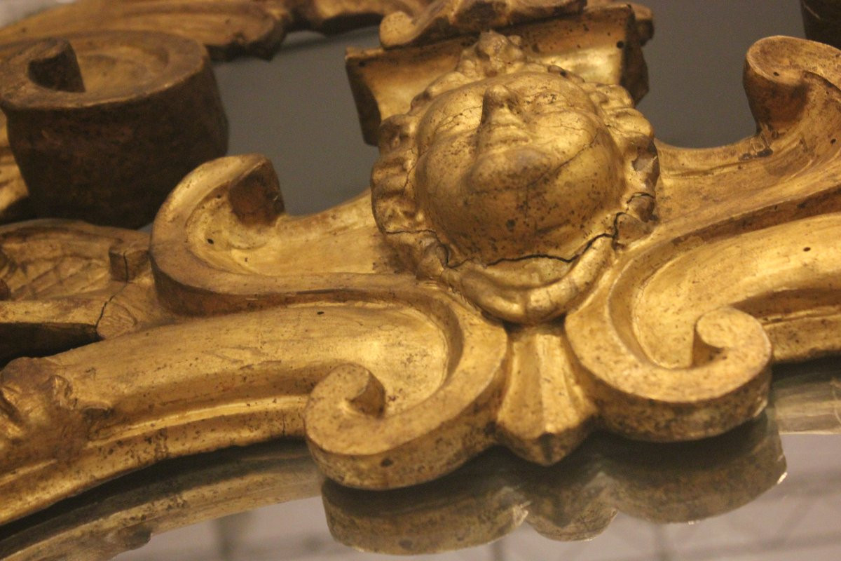 Specchiera Veneta del XVIII sec. finemente scolpita.-photo-7