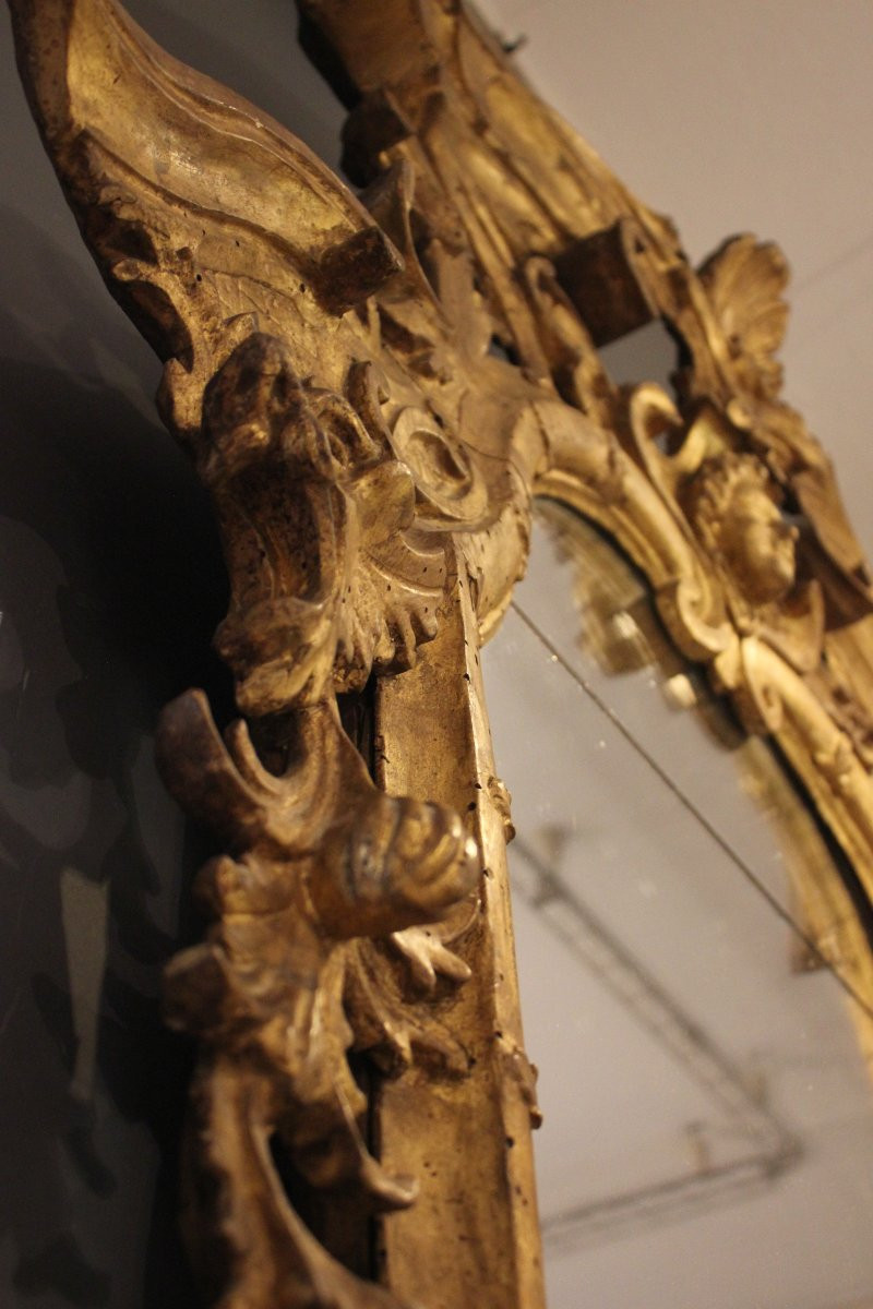 Specchiera Veneta del XVIII sec. finemente scolpita.-photo-8