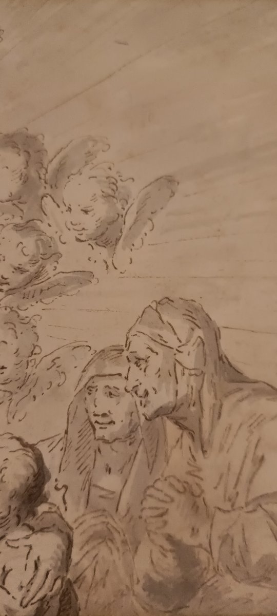 Vittorio Maria Bigari Bologna, 1692 – 1776 — Sacra Conversazione- China su carta-photo-1