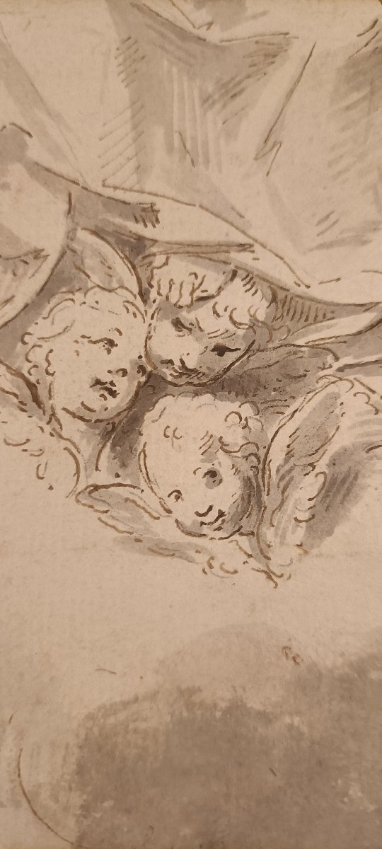 Vittorio Maria Bigari Bologna, 1692 – 1776 — Sacra Conversazione- China su carta-photo-2