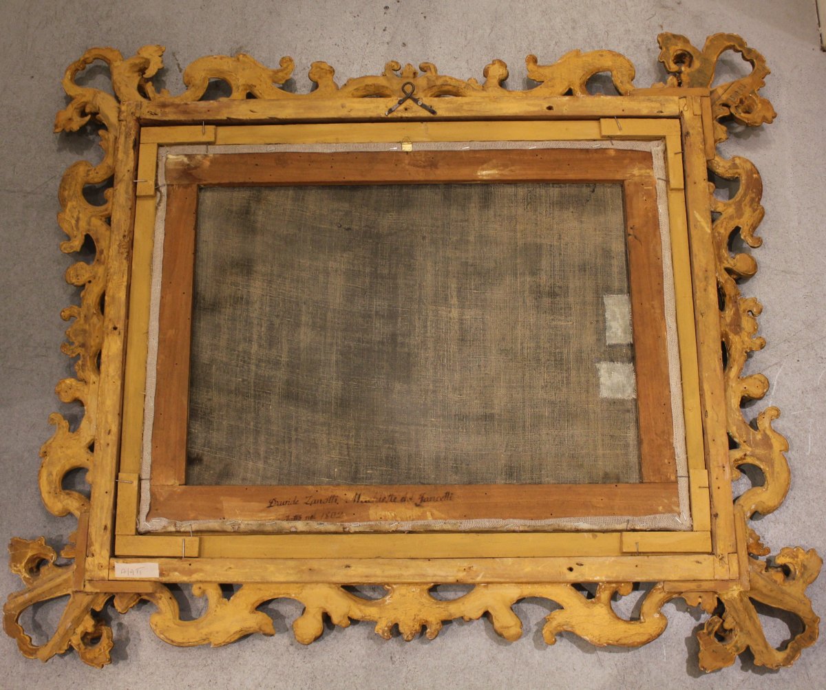 Paesaggio fluviale, tempera su tela, Bologna 1802, att. Fancelli e Zanotti-photo-4