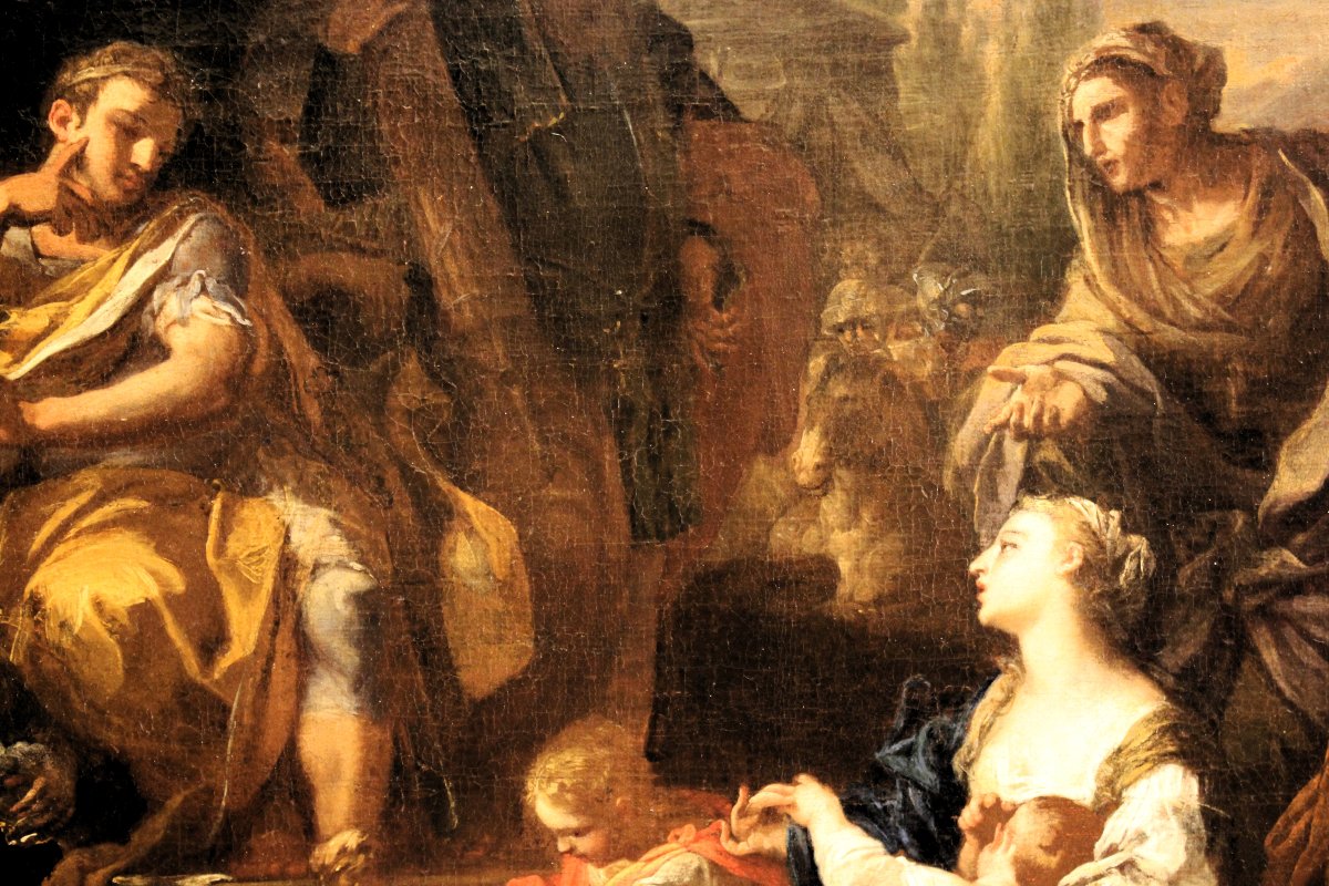 La famiglia di Dario ai piedi di Alessandro, Sebastiano Conca (attribuzione di Roberto Longhi),-photo-3