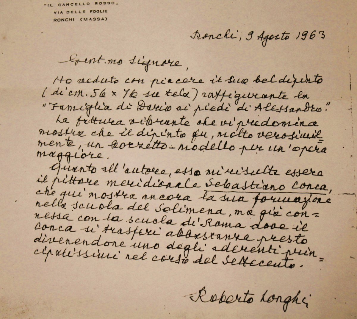 La famiglia di Dario ai piedi di Alessandro, Sebastiano Conca (attribuzione di Roberto Longhi),-photo-4