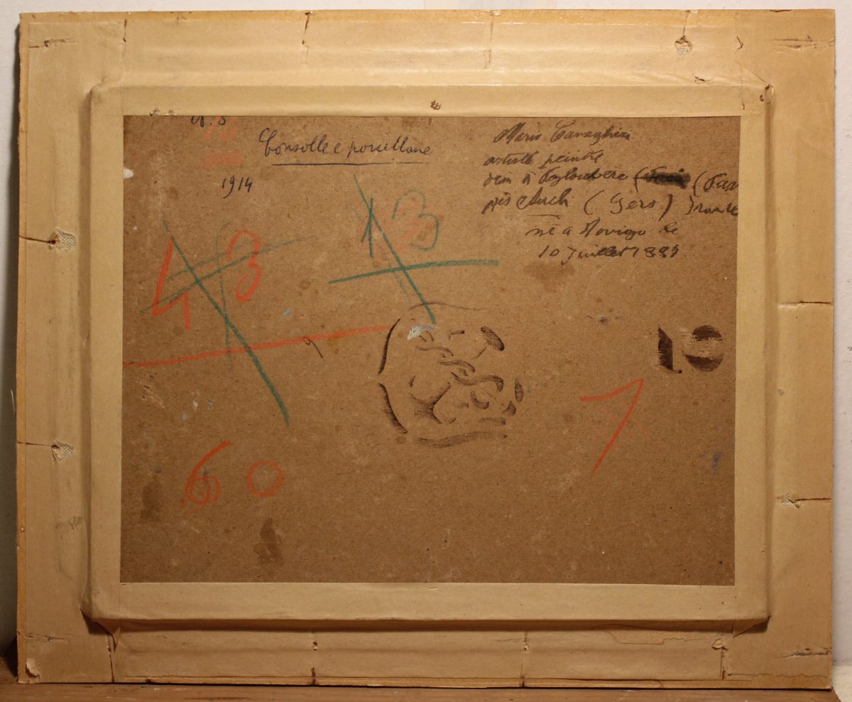 Mario Cavaglieri (Rovigo 1887 - Pavie 1969) – Interno con servizio da caffè , 1914 circa-photo-2