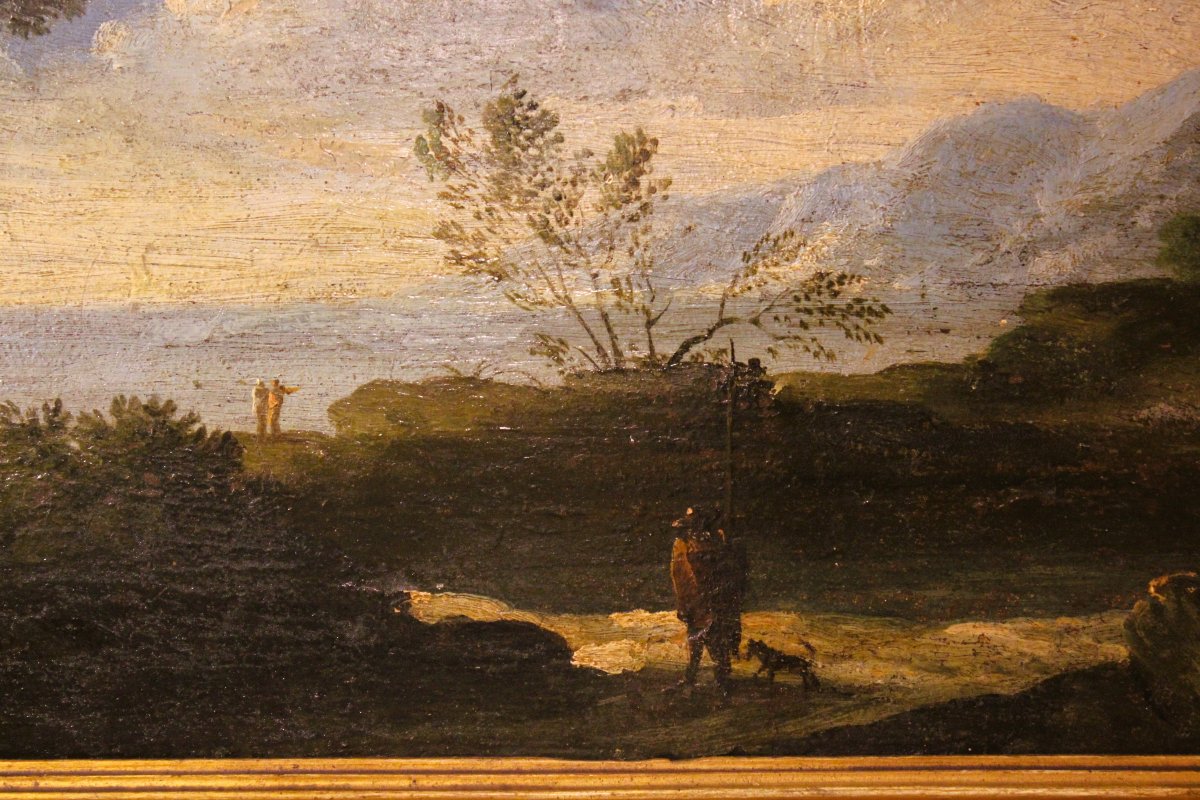 CAPRICCIO olio su tavola ambito Veneto XVIIIsec.-photo-2