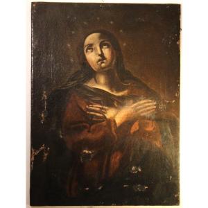 Madonna orante | dipinto olio su tela XVII sec.