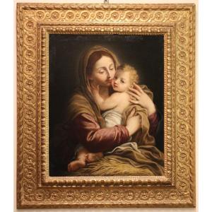Madonna con Bambino | dipinto olio su tela 