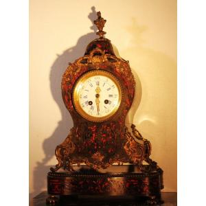 Orologio da tavolo tipo boulle, epoca Napoleone III .